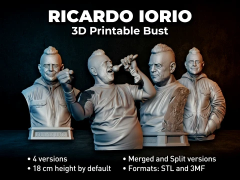 Ricardo Iorio 3D Printable Bust 3D Print Model