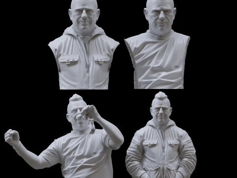 Ricardo Iorio 3D Printable Bust 3D Print Model