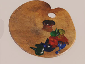 tavolozza Modello 3D