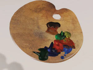 tavolozza Modello 3D