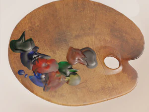 tavolozza Modello 3D