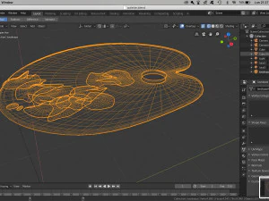 tavolozza Modello 3D