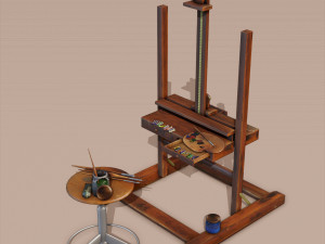 painting set 3D मॉडल