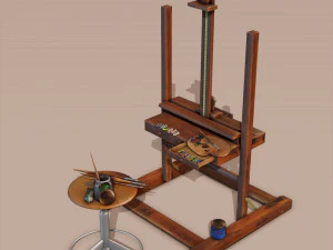 painting set 3D Model