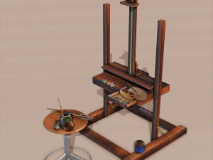 painting set 3D Model