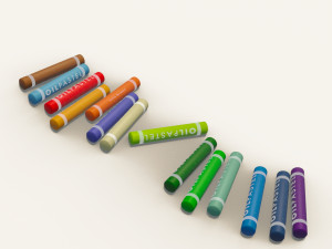 simple oilpastels 3D Model