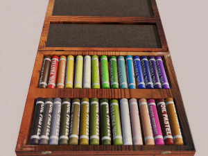 pastele olejne Model 3D