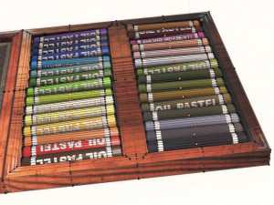 oil pastels 3D Model