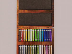 oil pastels 3D Model