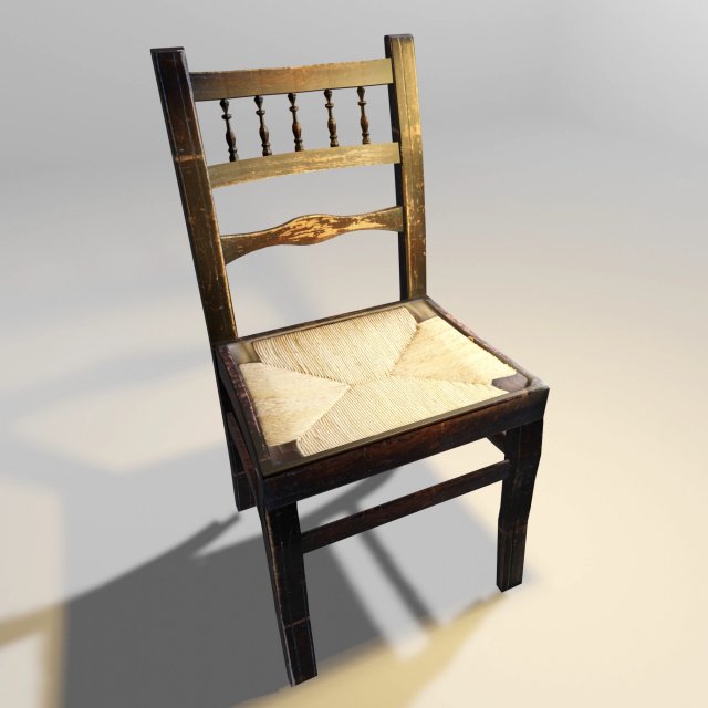 old chair 3Dモデル .c4d .max .obj .3ds .fbx .stl .blend 