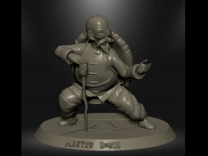 Usta Roshi - Dragon Ball Z 3D Baskı Modeli