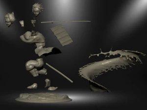 카마도 탄지로 - 악마 학살자 3D 프린트 모델