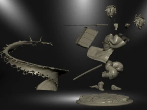 카마도 탄지로 - 악마 학살자 3D 프린트 모델