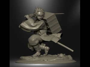 Tanjiro kamado - demon slayer 3D Baskı Modeli