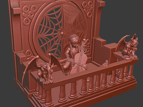 &Ccedil;arşamba Addams 3D Baskı Modeli