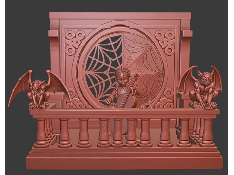 &Ccedil;arşamba Addams 3D Baskı Modeli