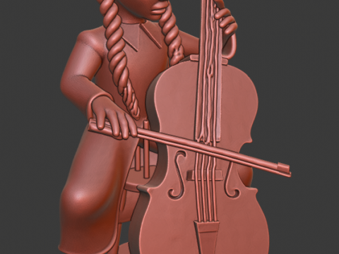 Wednesday Addams 3D Baskı Modeli