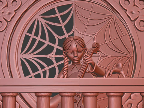 &Ccedil;arşamba Addams 3D Baskı Modeli