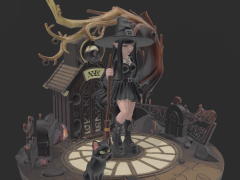 Teen Witch Modelo de Impressão 3D