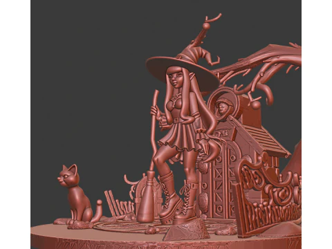 Teen Witch 3D Print Model