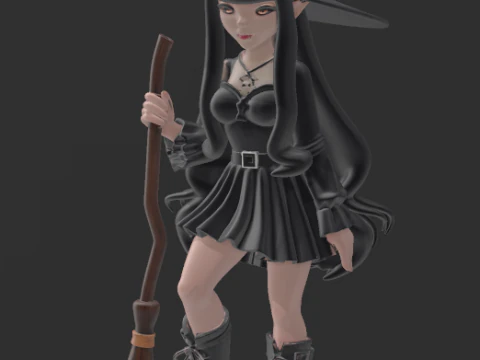 Teen Witch 3D Print Model