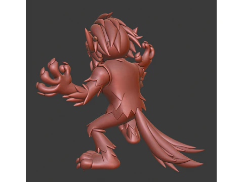 Wolfman Toon 3D Print Model