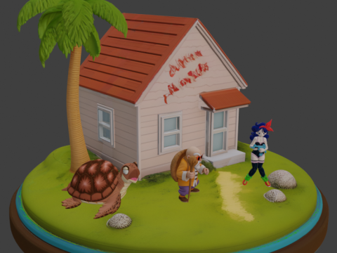 Kame House 3D Druckmodell