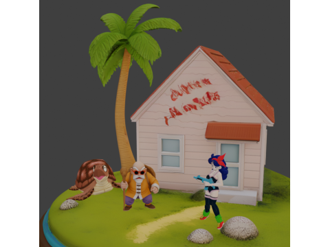 Kame House 3D 打印模型