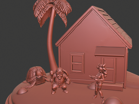 Kame House 3D 打印模型