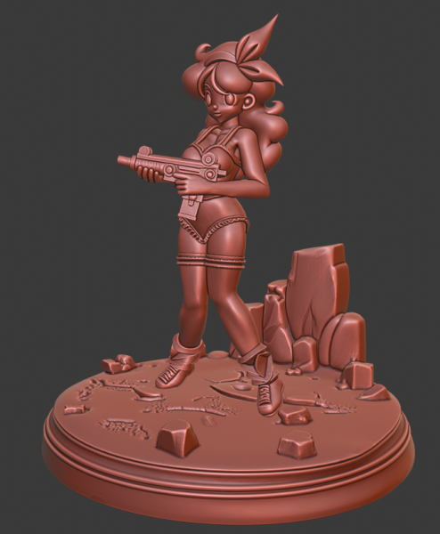 Launch - Dragon Ball Z 3D printmodel .c4d .max .obj .3ds .fbx .stl .blend