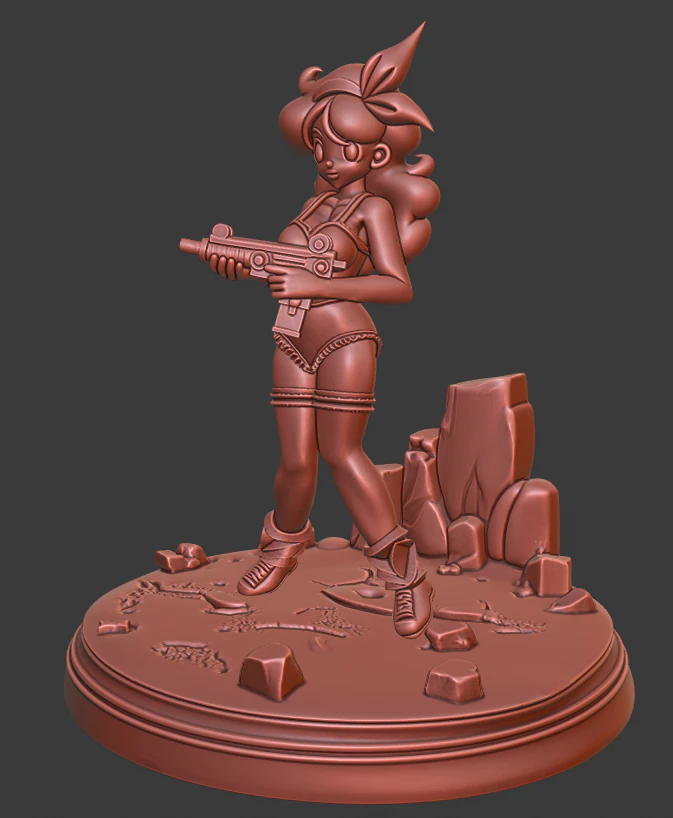 Launch - Dragon Ball Z 3D Print Model .c4d .max .obj .3ds .fbx .stl .blend