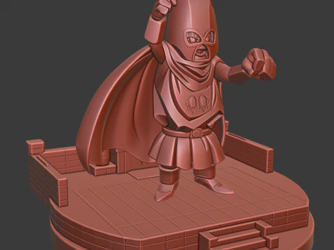 M&aacute;scara Poderosa - Dragon Ball Z Modelo de Impressão 3D