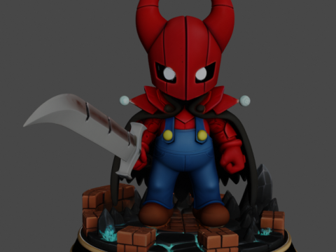 Mario Hollow Knight 3D Принт Модель