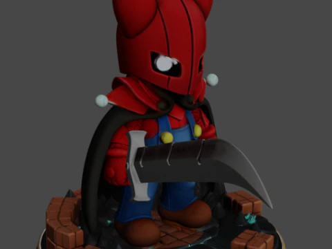 Mario Hollow Knight 3D Print Model