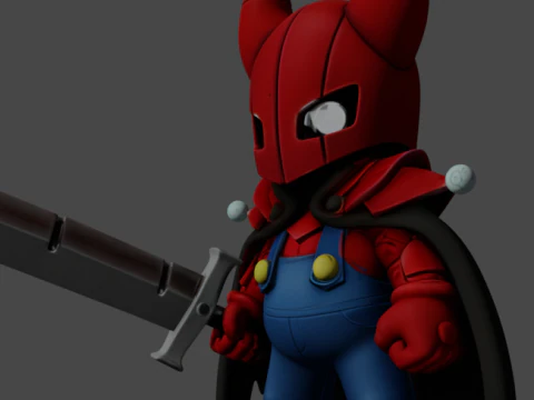 Mario Hollow Knight 3D Print Model