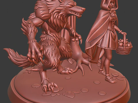 Red Reding Hood 3D Print Model