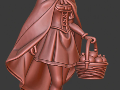 Red Reding Hood 3D Print Model