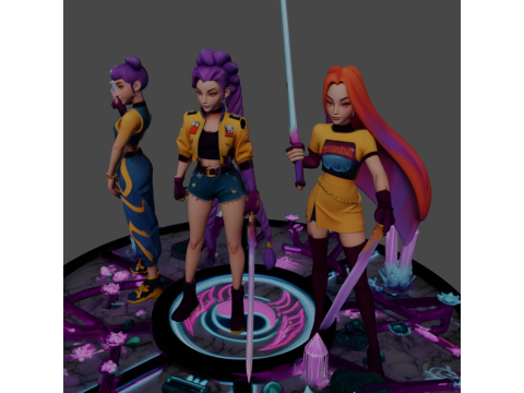 K-Pop Demon Hunters 3D Print Model