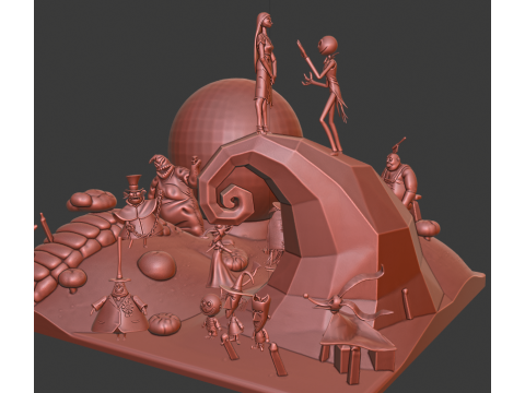 The Nightmare Before Christmas 3D 打印模型
