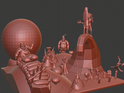 The Nightmare Before Christmas 3D 打印模型