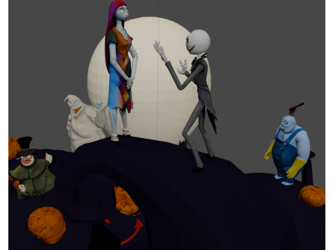 The Nightmare Before Christmas 3D 打印模型