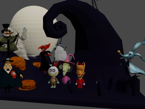The Nightmare Before Christmas 3D 打印模型
