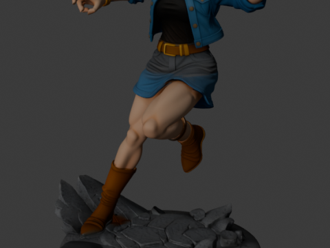 Android 18 - Dragon Ball Z 3Dプリントモデル