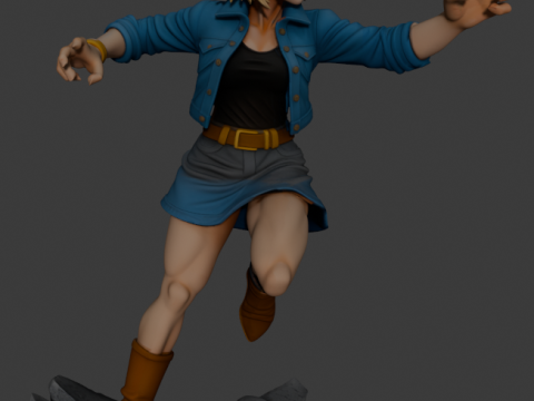 Android 18 - Dragon Ball Z 3Dプリントモデル