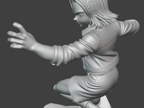 Android 18 - Dragon Ball Z 3Dプリントモデル