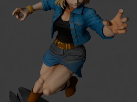 Android 18 - Dragon Ball Z 3D Print Model