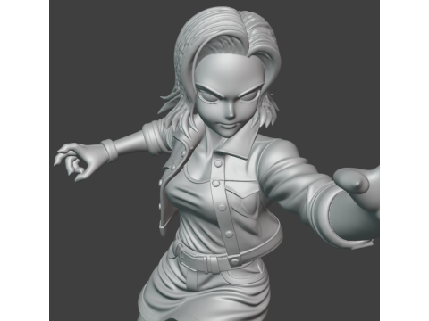 Android 18 - Dragon Ball Z 3Dプリントモデル