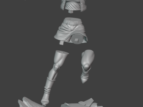 Android 18 - Dragon Ball Z 3Dプリントモデル