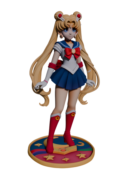 Sailor Moon Model do druku 3D .c4d .max .obj .3ds .fbx .stl .blend