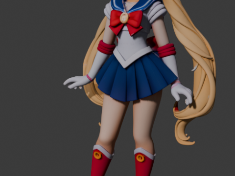 Sailor Moon Model do druku 3D